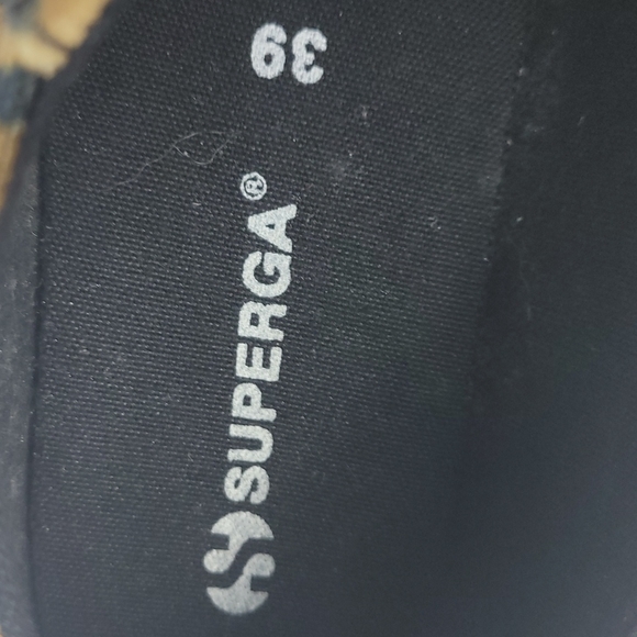 Superga 2750 Fanvelw Velvet Cognac Zebra Animal Print Sneakers Lace Up Size 8 - Picture 12 of 13